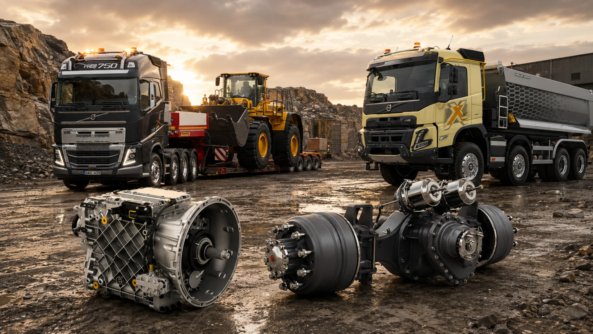 Запчасти Volvo для трансмиссии, дифференциалов, колесных редукторов и мостов грузовиков