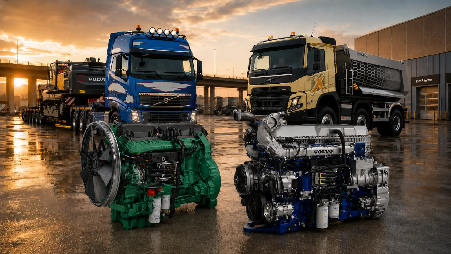 Volvo Engine Spare Parts for Trucks, Generator Sets and Marine