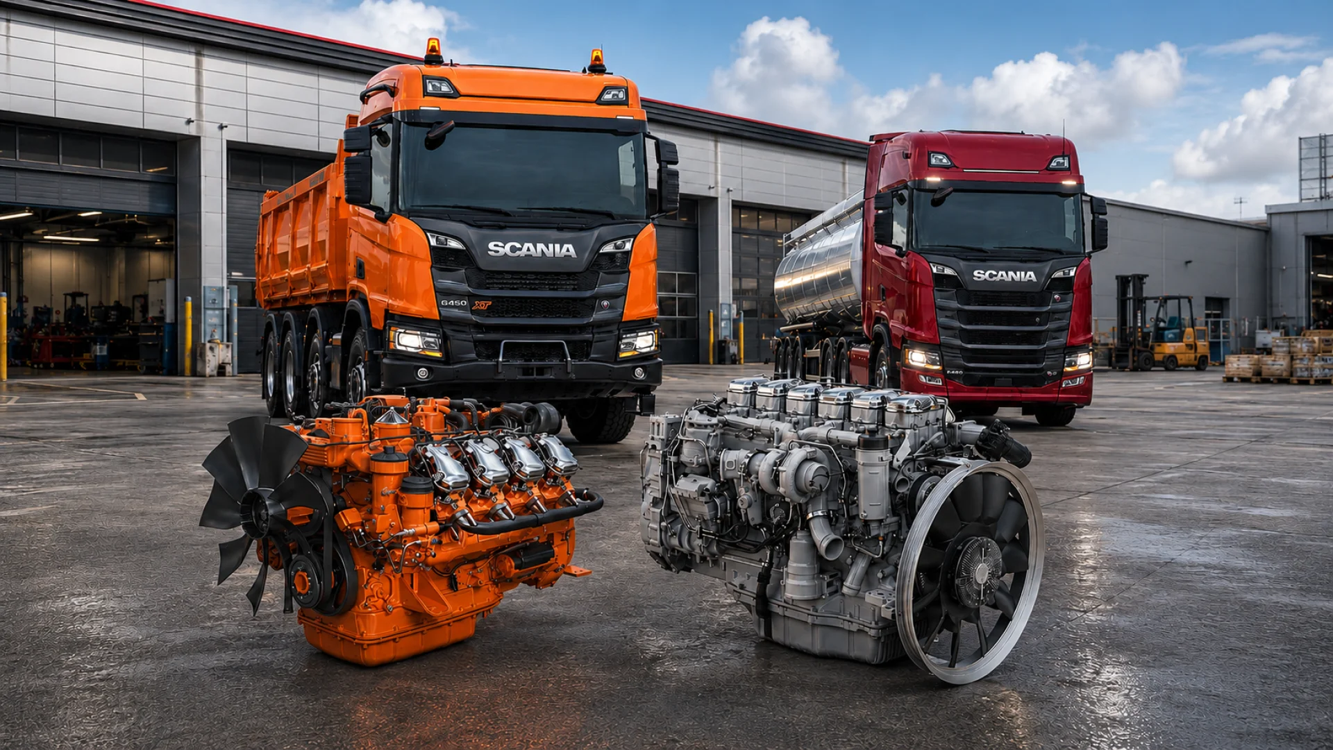 Запчасти Scania для грузовых, генераторных и судовых двигателей