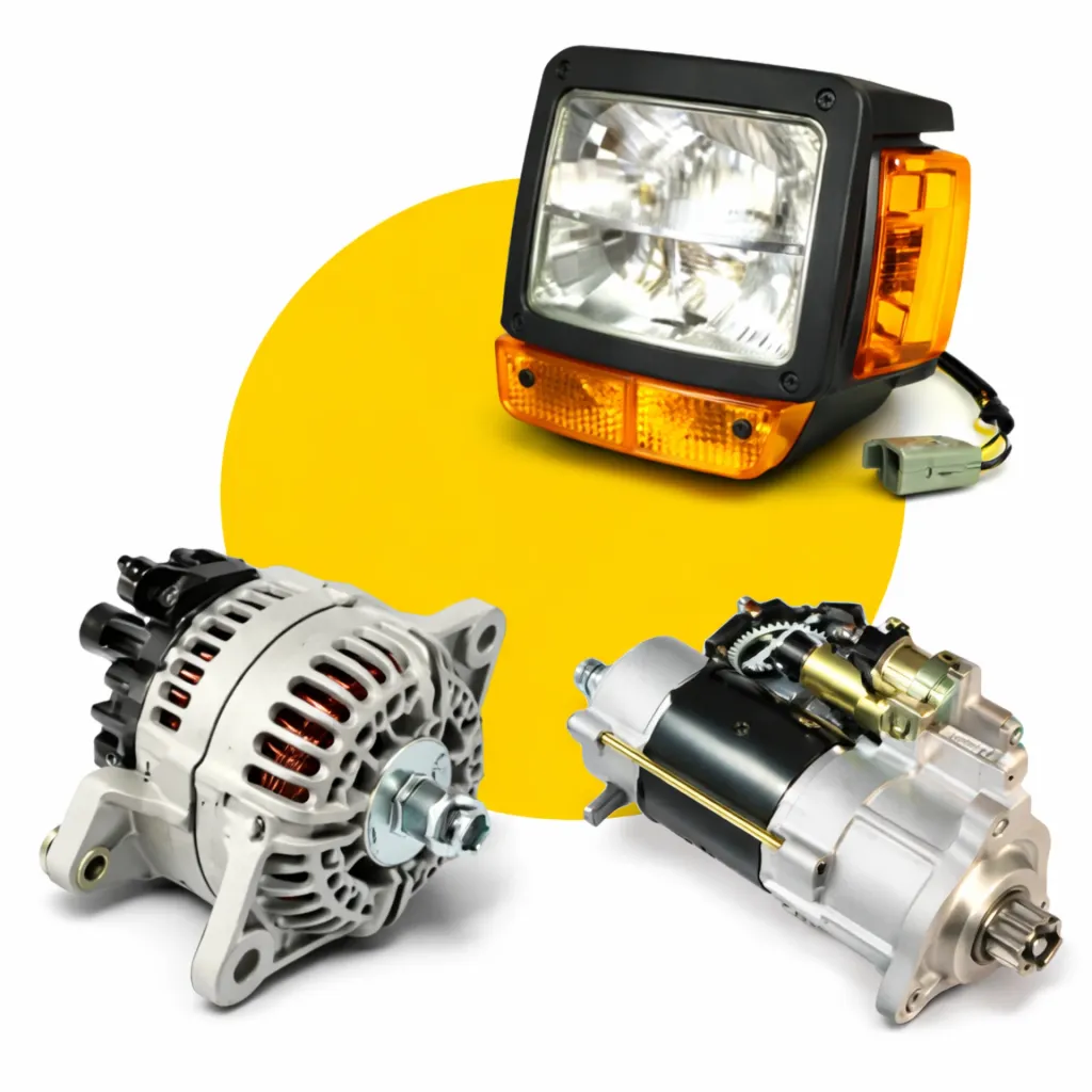 Construction machinery electrical system parts for Caterpillar, Komatsu, JCB
