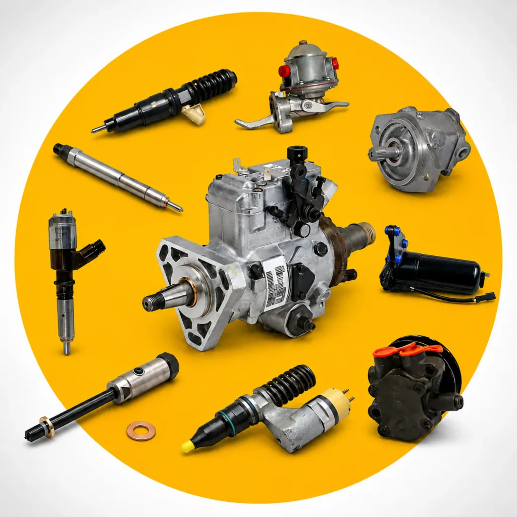 Construction machinery fuel system parts for Caterpillar, Komatsu, Volvo