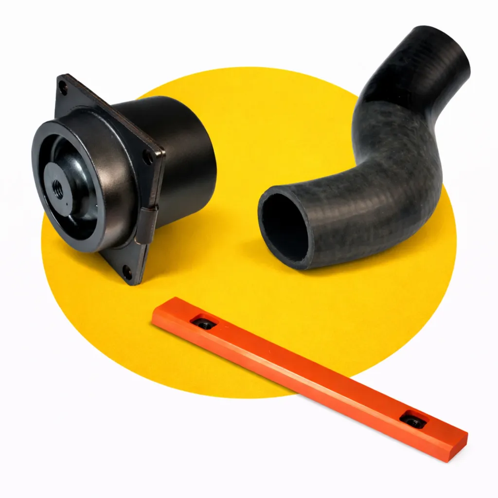 Construction machinery rubber components and mounts for Caterpillar, Komatsu, Volvo