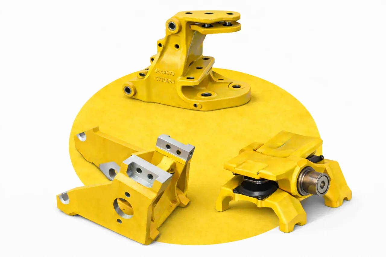 Earthmoving equipment chassis and undercarriage parts for Caterpillar, Komatsu, Volvo