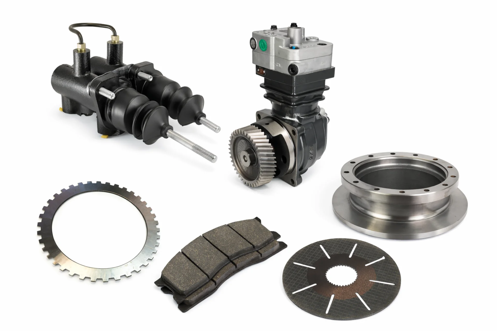 Heavy equipment braking system parts for Caterpillar, Komatsu, and Volvo
