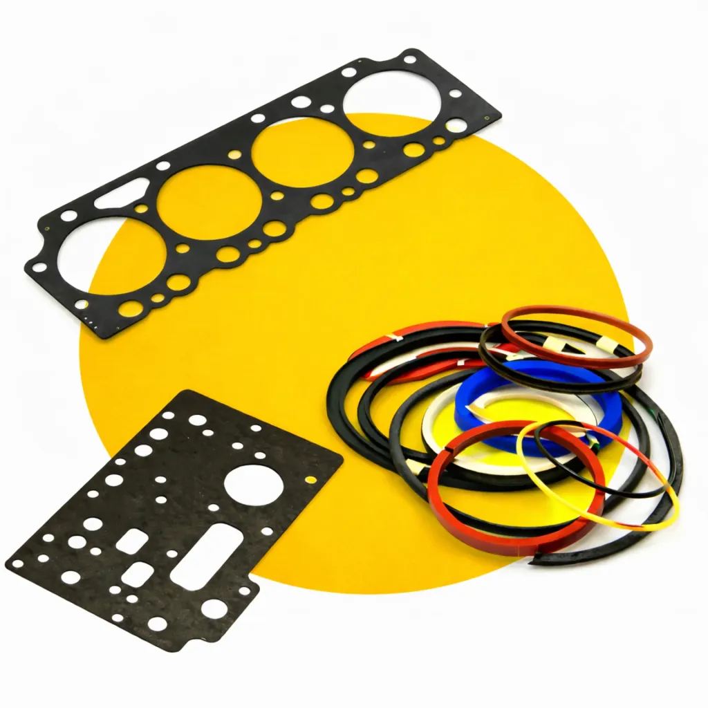 Heavy equipment seals and gaskets for Caterpillar, Komatsu, Volvo