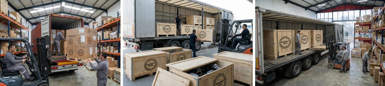 Mahmut Usta Yedek Parca – International logistics and shipping for heavy equipment and truck spare parts
